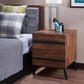 Karine Bedroom Nightstand in Walnut