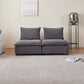 Modern Cloud Armless Modular Sectional Sofa (4 Colors - Various Sizes)