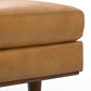 Morrison MCM Styled Leather Square Ottoman - Revel Sofa 