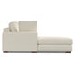 Charlie Modern Deep Seat Sectional Chaise Sofa 122" (2 Colors)