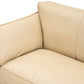 MCM Genuine Leather Sofa Couch 89"