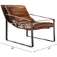Quoba Accent Lounge Chair Cocoa Top Grain Leather - Revel Sofa 