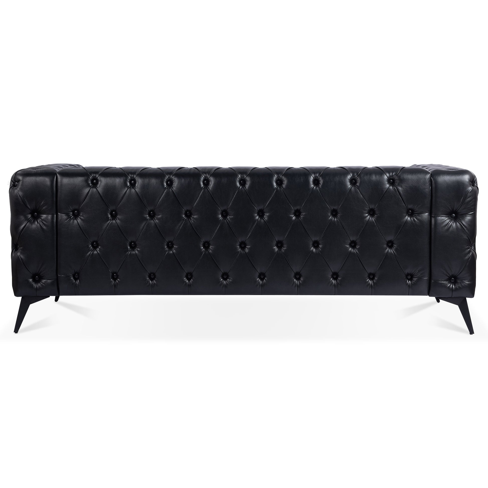 Styled Button-Tufted Square Arm Sofa, 3 Seater 84” - Revel Sofa 