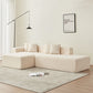 Contemporary Low Profile Sectional Chaise Foam Sofa 105" (3 Colors)