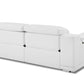 Genuine Leather Power Reclining Sofa, White 87” - Revel Sofa 