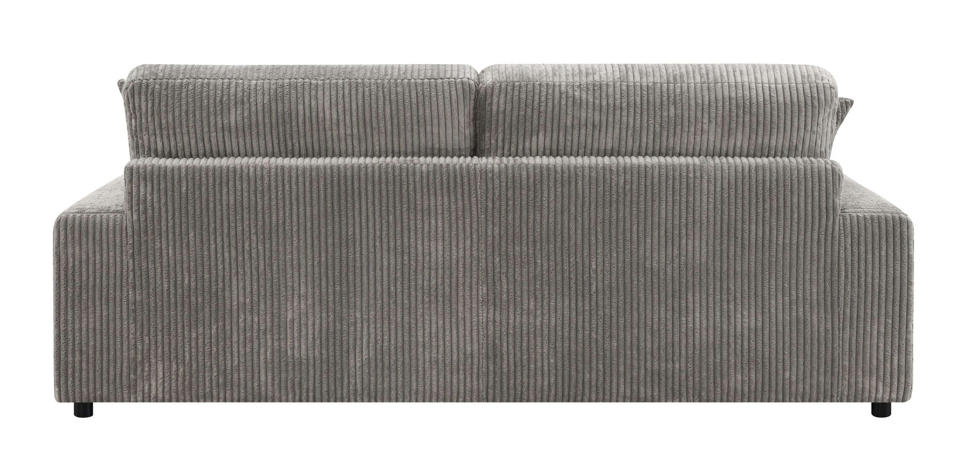 Tavia Corduroy Sectional RF Chaise Sofa, Gray 84" - Revel Sofa 
