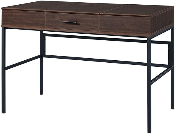 Verster Writing Desk 42 Oak Finish - Storage & Built-in USB Port - Revel Sofa 