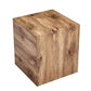 Square Cube MDF Wood Accent Table 15.75"