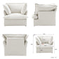 Modular Cloud Comfort Sectional Sofa in Beige or White - Sections Sold Individually - Revel Sofa 