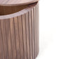 Handcrafted MDF Round Accent Table Set w/ Storage (2 Colors)