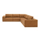 Modern Modular Low Profile Corner Sectional Sofa 116"