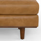 Morrison MCM Styled Leather Square Ottoman - Revel Sofa 