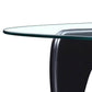 Nero Modern Triangular Glass Top Center Coffee Table - Revel Sofa 