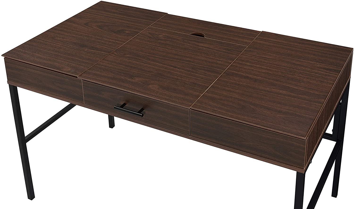 Verster Writing Desk 42" Oak Finish - Storage & Built-in USB Port - Revel Sofa 