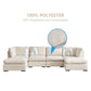 Modern Modular Cloud L Shape or Dual Chaise Sectional Sofa