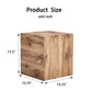 Square Cube MDF Wood Accent Table 15.75"