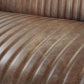 Brancaster Retro Loveseat Sofa in Top Grain Leather & Aluminum 50" - Revel Sofa 