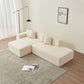 Contemporary Low Profile Sectional Chaise Foam Sofa 105" (3 Colors)