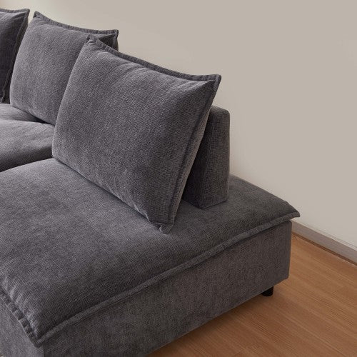 Modern Cloud Armless Modular Sectional Sofa (4 Colors - Various Sizes)