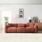 Modern Deep Seated Plush Cushion Sofa 102" (2 Colors)