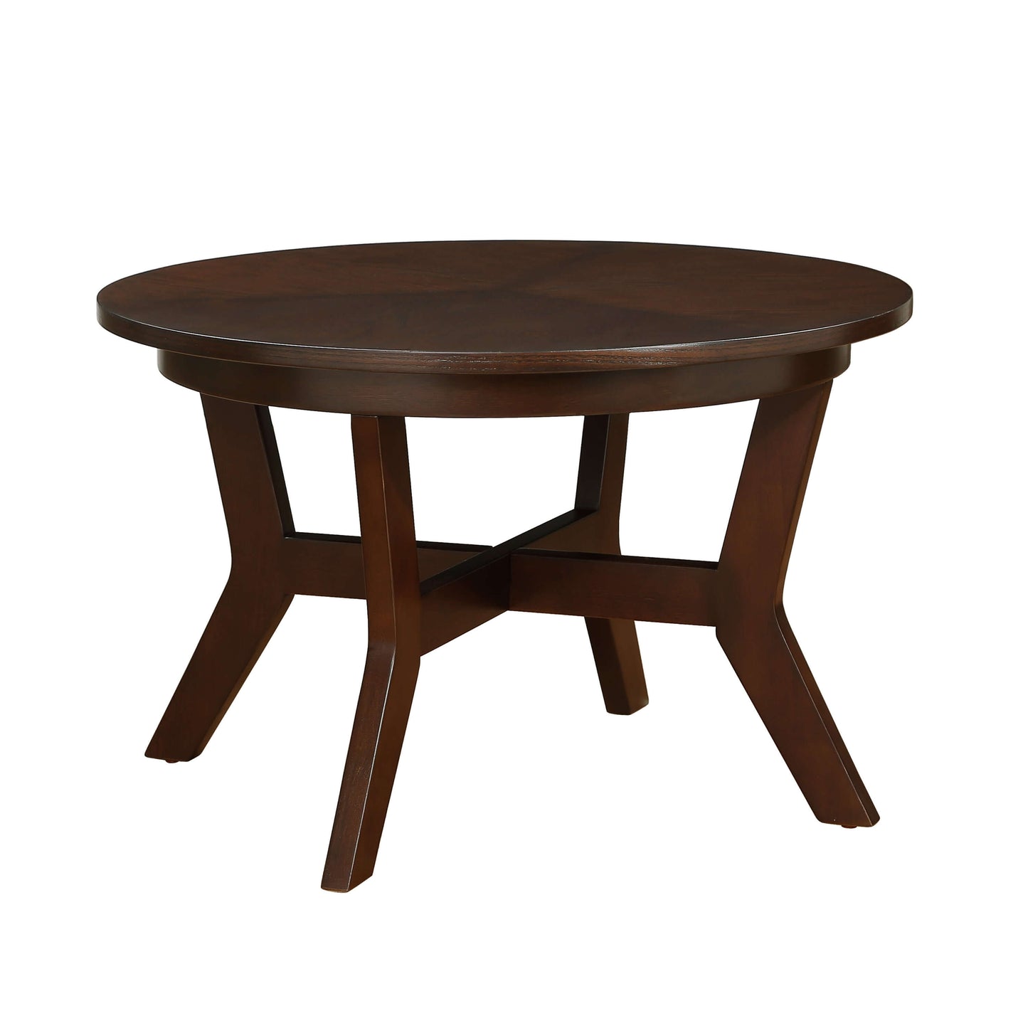 MCM Wood MDF Round Coffee Accent Table 32"