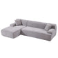 Modern Full Foam L-Shape Modular Chaise Sectional Sofa 109" - Revel Sofa 