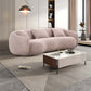 Modern Curved 3 Seat Boucle Fabric Sofa 94"