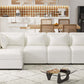 Modular 5pc Sectional Sofa with Storage Ottoman & 5 Throw Pillows - Revel Sofa 