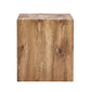 Square Cube MDF Wood Accent Table 15.75"