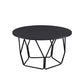 Sytira Round Geometric Coffee Table, Espresso - Revel Sofa 