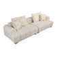 Modern Channel Tufted Corduroy Fabric Sofa 103.9"