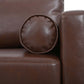 MCM Faux Leather 3 Seat Sofa 77"