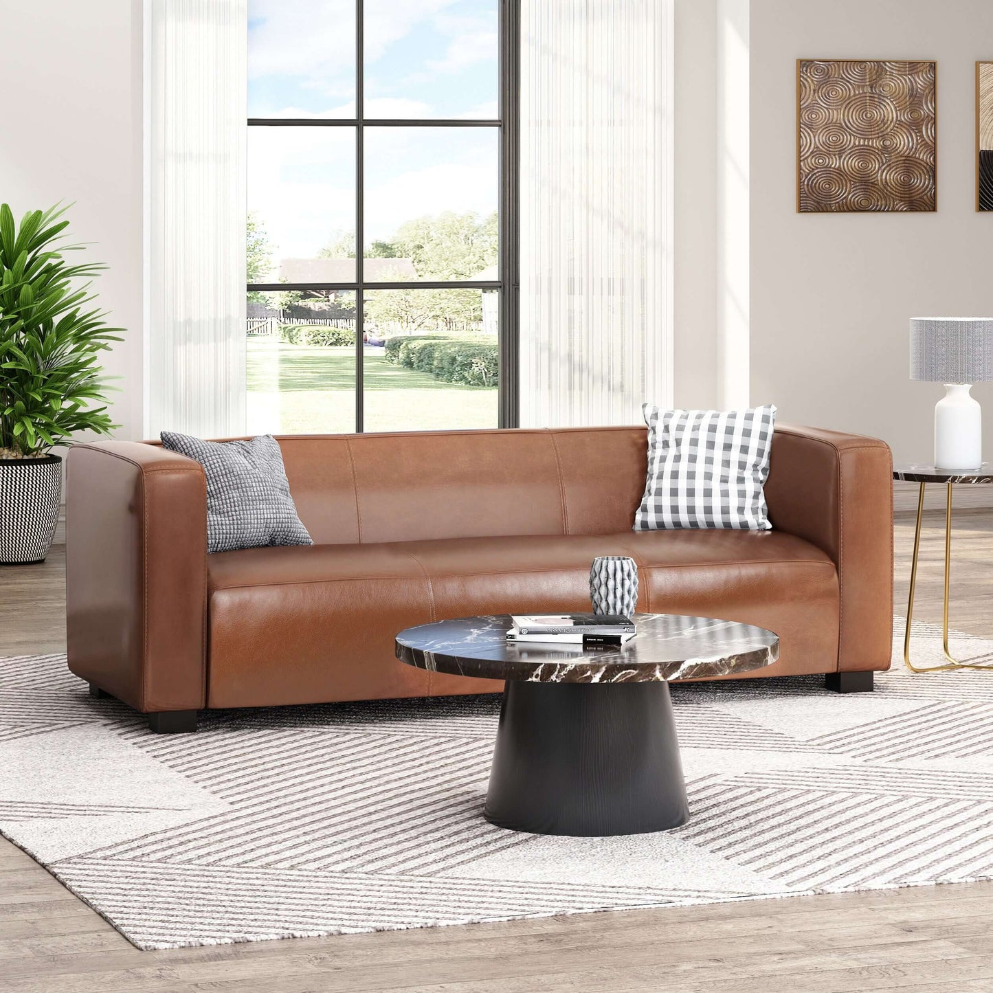 Mirod Tuxedo 3 Seat Sofa 80"