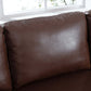 MCM Faux Leather 3 Seat Sofa 77"