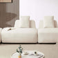 Modern Modular 3-piece Sectional Boucle Sofa in Beige or Gray