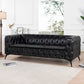 Styled Button-Tufted Square Arm Sofa, 3 Seater 84” - Revel Sofa 