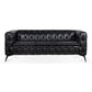 Styled Button-Tufted Square Arm Sofa, 3 Seater 84” - Revel Sofa 