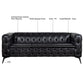 Styled Button-Tufted Square Arm Sofa, 3 Seater 84” - Revel Sofa 