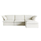 Modular Cloud Comfort Sectional Sofa in Beige or White - Sections Sold Individually - Revel Sofa 