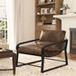 Modern Metal Frame Accent Lounge Chair, Comfy Armchair - Brown, Beige or Gray - Revel Sofa 