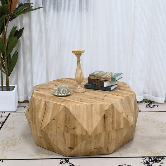 Three-dimensional Embossed Pattern Design American Retro Style Coffee Table - Revel Sofa 
