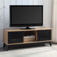 Gamaliel Solid Wood TV Stand Console, Oak & Espresso Finish 47" - Revel Sofa 
