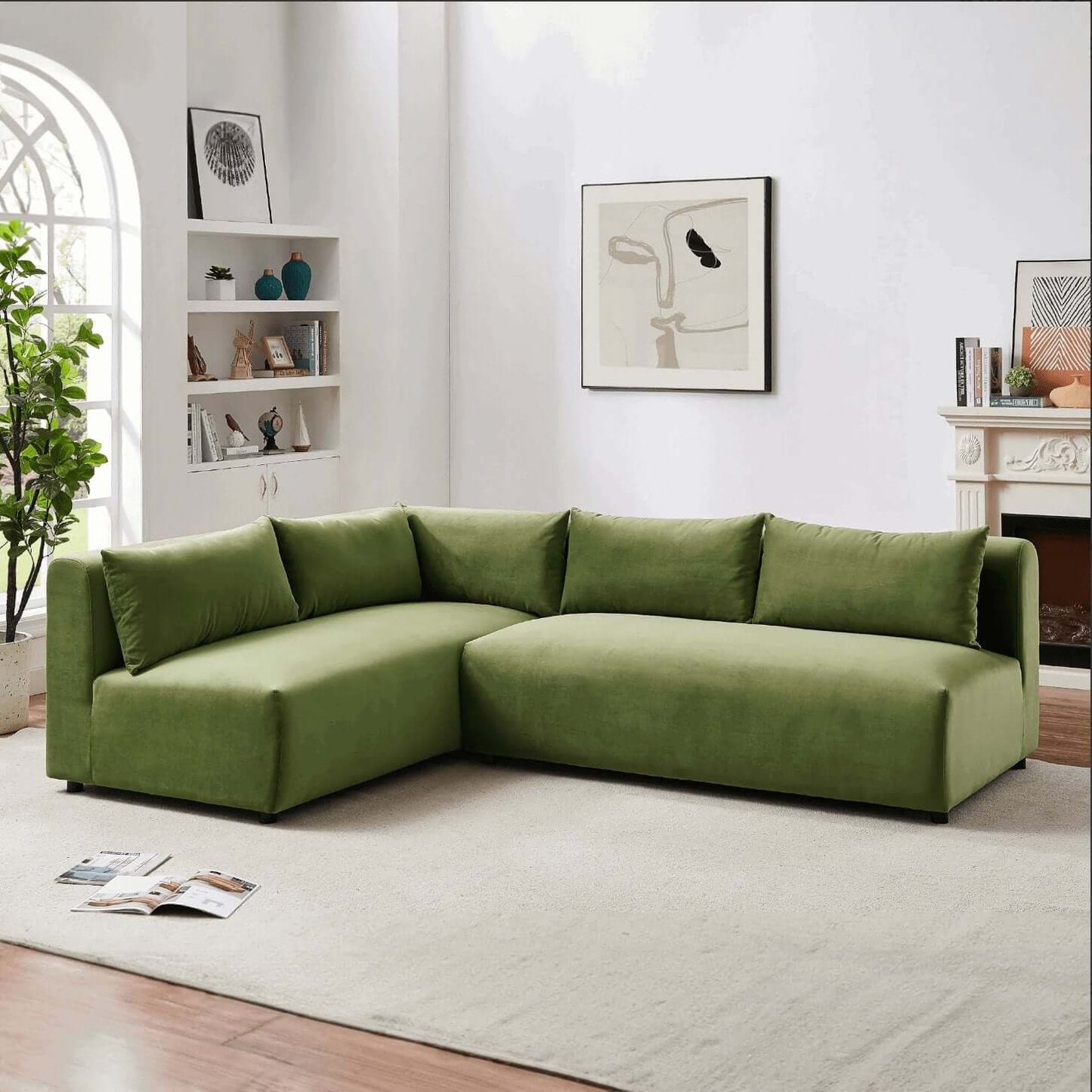 Aleny Modern Modular U-Shape Sectional Sofa 140" - Revel Sofa 