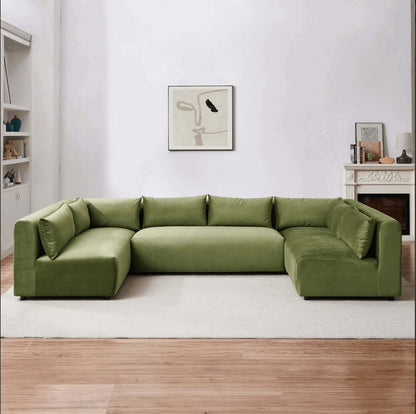 Aleny Modern Modular U-Shape Sectional Sofa 140" - Revel Sofa 