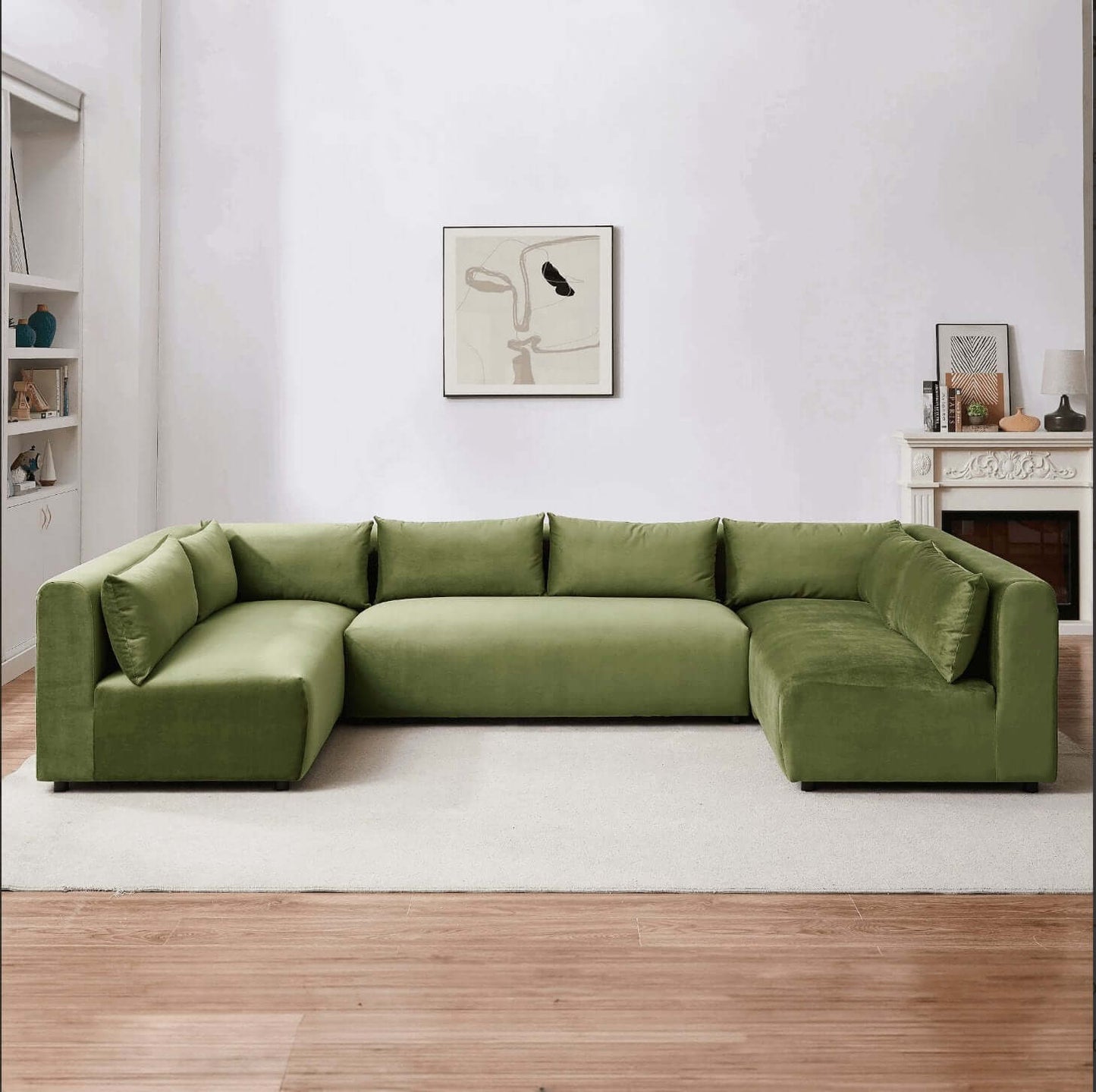 Aleny Modern Modular U-Shape Sectional Sofa 140" - Revel Sofa 