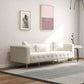 Alessandra Tufted French Boucle Sofa, Cream 91" - Revel Sofa 