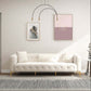 Alessandra Tufted French Boucle Sofa, Cream 91" - Revel Sofa 