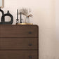 Alexa MCM Dark Walnut Colored Dresser (5 or 6 Drawer) - Revel Sofa 