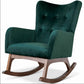 Alistair Tufted Upholstered Solid Wood Frame Rocking Chair - Revel Sofa 