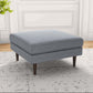 Amber MCM Style Square Upholstered Ottoman - Revel Sofa 